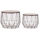 Maison Exclusive - Tables basses, 2 pièces, couleur cuivre