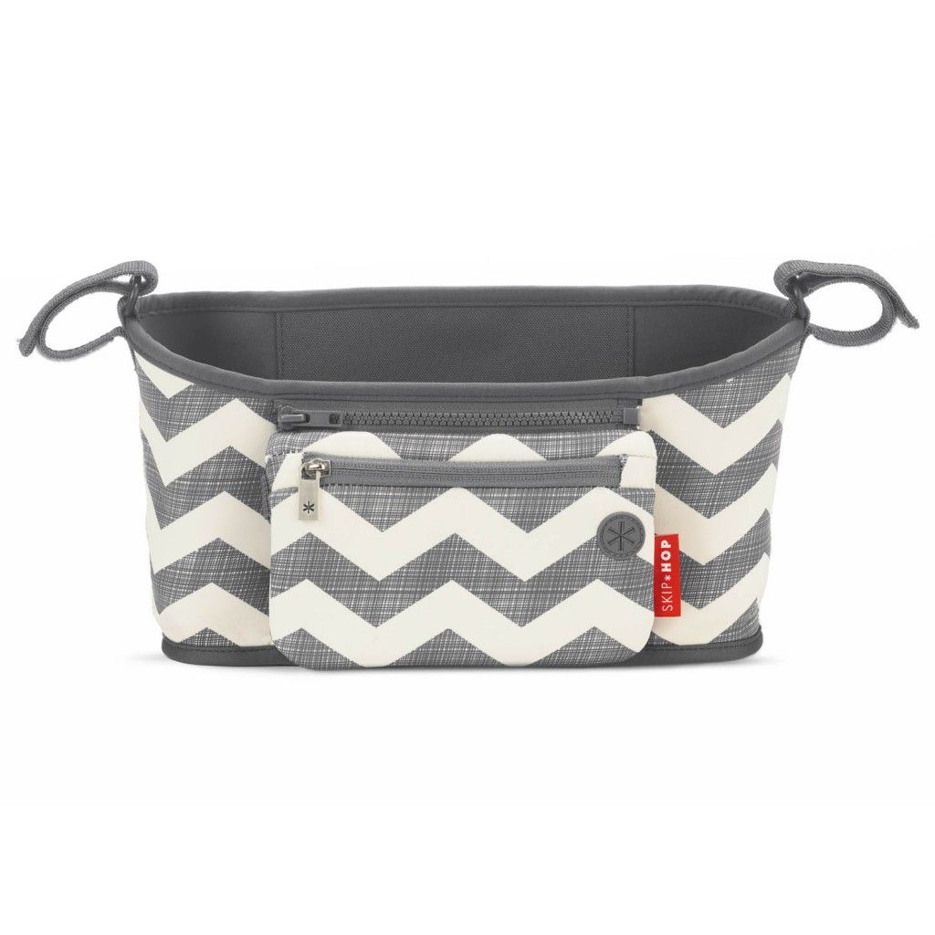 Skip Hop Grab & Go Stroller Organizer Chevron - Grijs/Wit