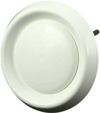 DEC INTERNATIONAL Econox B.V. Ventilatie ventielen kunststof rond Ø100mm RAL 9010 met klemveren - (DAV100)