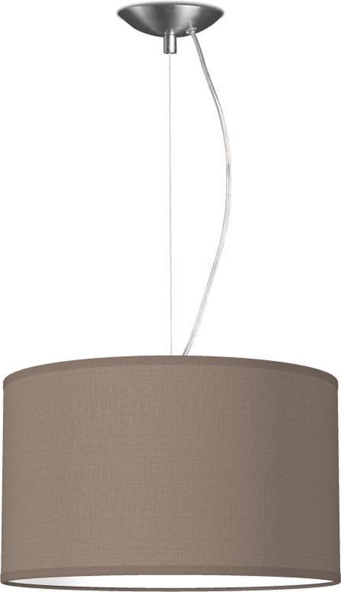 Home Sweet Home Hanglamp - - verlichtingspendel inclusief lampenkap - moderne pendellamp - 1 lichts - Ø 35 cm lengte 100cm - geschikt voor E27 LED lampe - taupe