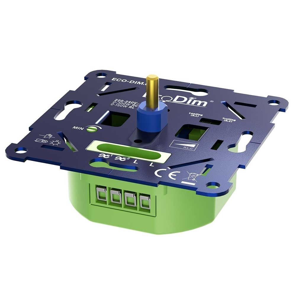Bailey Electric & Electronics EcoDim ECO-DIM.01 LED Dimmer - Fase Afsnijding - Inbouw - 0-300W - Zwart