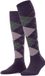 Burlington Marylebone lang gedessineerd wol kniekousen dames rood - maat 36-41
