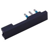 Poly Pool - PP0417.1X stekker Space Zero groot 16A extra plat ruimtebesparend minimale dikte Made in Italy zwart