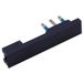 Poly Pool - PP0417.1X stekker Space Zero groot 16A extra plat ruimtebesparend minimale dikte Made in Italy zwart