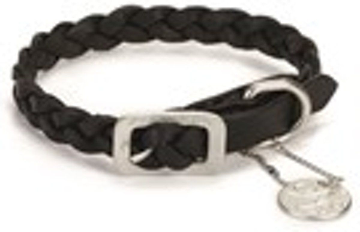 Designed by Lotte Hondenhalsband - Zwart - 32 cm x 12 mm