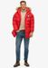 Superdry Lange gewatteerde Everest parka Heren Heritage Red S