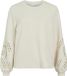Vila Pull Visandy L/s Detail Sweat Top - Noos 14114310 Birch Femme Taille - XS