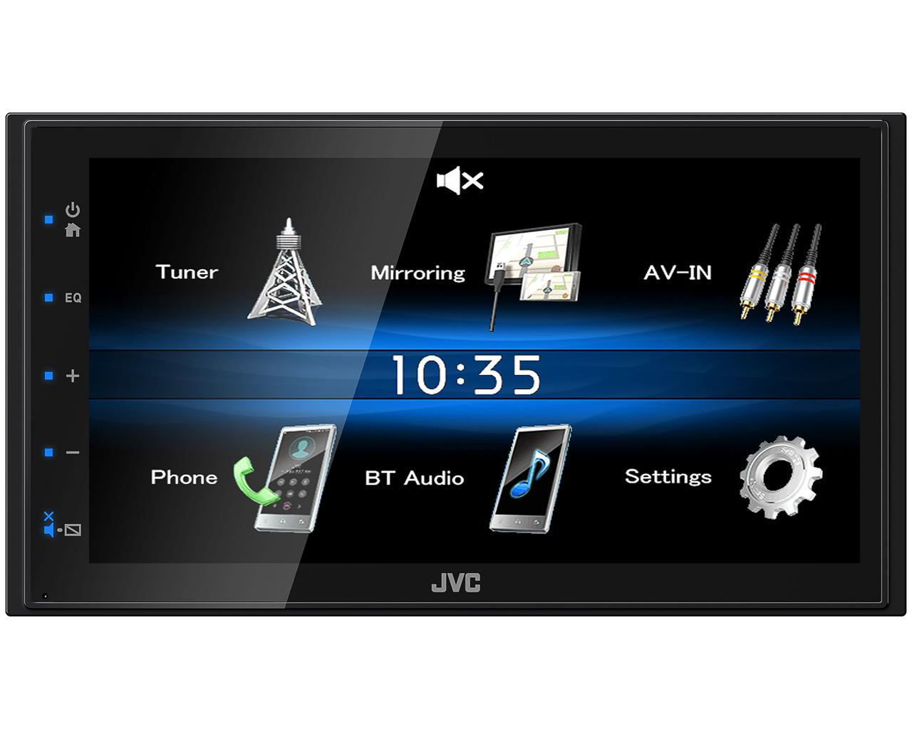 JVC KW-M25BT 2DIN, Mechless, multimedia systeem. Geschikt voor USB mirroring for Android