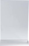 Exacompta 5x Verticale infostaander met aluminium voet A5 - Transparant