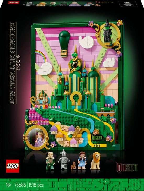 LEGO® Wicked Emerald City Muurkunst voor Volwassenen - 75685