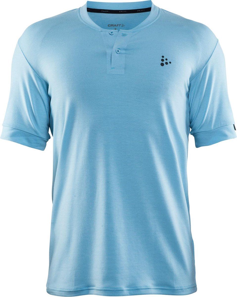 Craft Ride Polo Wielrenshirt Heren Fietsshirt - Maat M - blauw