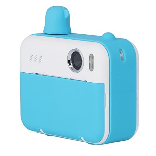 Atyhao Instant Camera, HD 1080P Dual Lens 1000mAh Batterij 2,4 Inch Lcd-Scherm Kinderreiscamera (Hemelsblauw)