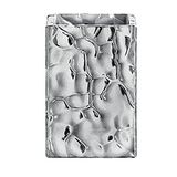 Gedy G-New Martina, Bad Silver, tandenborstelhouder van keramiek, R&E-design, afmetingen 11 x 7,5 x 7,5 cm, zilver, uniek