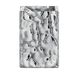 Gedy G-New Martina, Bad Silver, tandenborstelhouder van keramiek, R&E-design, afmetingen 11 x 7,5 x 7,5 cm, zilver, uniek