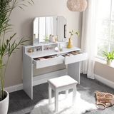 Parya Home Table de maquillage, blanc