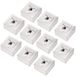 Boîte réseau Prise murale réseau - 1x Rj45 - Cat6 - Blanc - Montage en saillie ou encastré