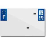 Top Plaq Blanco PVC nummerplaatstrip Top Plaq Dep.972