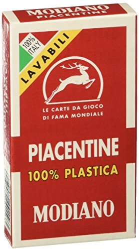 Modiano Piacentine 81/10 – 100% kunststof – regionale speelkaarten