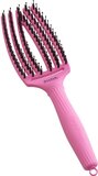 Olivia Garden Fingerbrush Boar & Nylon Bubble Pink 1St