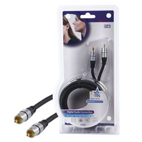 HQ SS3471/2.5 - Audio kabel - 2,5 m - Zwart