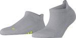 FALKE Cool Kick kort eenkleurig functioneel materiaal sneakersokken enkelsokken dames grijs - maat 39-41