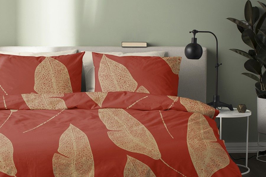 Damai Strelitzia Dekbedovertrek - 260x220 cm - Rood