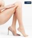 FALKE Energize half doorzichtig met compressie materiaal sheer 30 DEN kniekousen dames transparant - maat 41-42