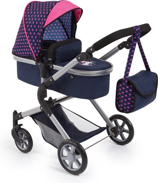 Bayer Design Bayer Poppenwagen City Neo - Blauw en Roze