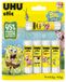 UHU Stic - Lijmstift zonder oplosmiddel – Edition SpongeBob – lijm voor kinderen, creatieve vrije tijd, kantoor, thuis, school – wit – kantoorbenodigdheden – 5 sticks van 8,2 g