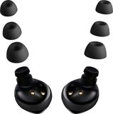 kwmobile 6x cover voor in-ear oortjes geschikt voor Samsung Galaxy Buds 2 - Vervangende oordopjes in zwart