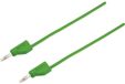 VOLTCRAFT MSB-300 Meetsnoer Banaanstekker 4 mm Silicone 1.00 m Groen 1 stuk(s)