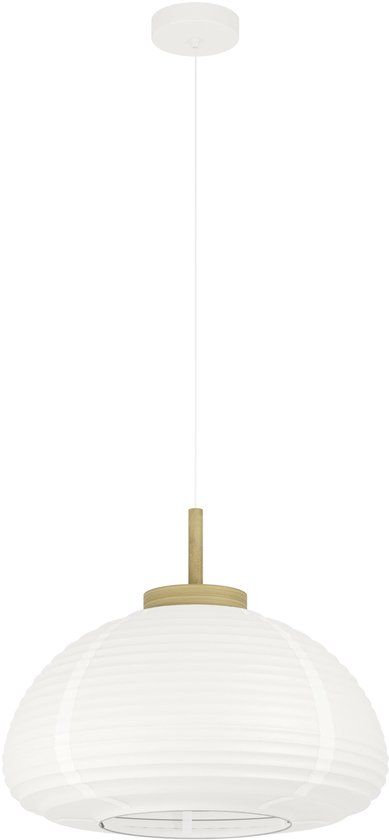 EGLO Summerhill Hanglamp - E27 - Ø 55 cm - Wit/Bruin - Papier