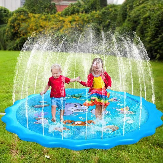 Sproeiermat - Sproeier mat - Sproeier mat kids - Sprinklermat - Sprinkler mat - Waterspeelmat - Waterspeelgoed kids - Waterspeelgoed kinderen - Waterspeelmat kids - Waterspeelmat hond - Waterspeelmat met Watersproeier