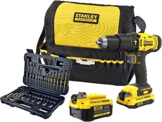 Stanley Fatmax schroefklopboormachine 18V - 2 accu's + accessoireset