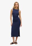Superdry Jersey midi-jurk met gedraaide achterkant Dames atlantic navy UK14-EU42