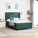 Maison Exclusive - Lit boxspring exclusif avec éclairage LED intégré, couleur vert foncé, dimensions 140 x 200 cm, revêtement en velours