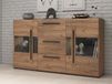 Buffet TULIO 2 portes 3 tiroirs chêne grandson avec LED