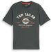 TOM TAILOR Shirt donkergrijs / oxide / wit