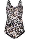Pastunette Tankini Savanna Zwart/Wit/Bruin Dierenprint Maat 40