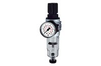 Filterregelaar RIEGLER Multifix-mini Filterregelaar met PC-houder en mano, 5 μm, BG 0, G 1/8, PE max. 16 bar, regelbereik 0,1-3 bar, afvoer: HA