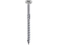 Woodies Ultimate Spaanplaatschroef 6x120mm Platkop Verzinkt Deeldraad PZD 3 (100 stuks)