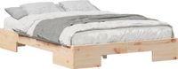 vidaXL Bedframe Hout Naturel 120 x 200 cm