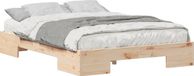 vidaXL Bedframe Hout Naturel 120 x 200 cm