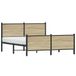 Maison Exclusive - Cadre de lit en métal sans matelas Chêne Sonoma 140x200 cm