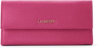 Lazarotti Leren portemonnee Bologna Leather Wallet With 12 Card Slots Hot Pink roze
