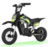 RCB R9X PRO moto électrique pour enfants – moteur 350W, autonomie 16 km, 3 vitesses, double amortisseurs, roues 12", à partir de 6 ans.