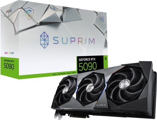 MSI NVIDIA GeForce RTX 5090 32G SUPRIM SOC - Videokaart - 32GB GDDR7 - PCIe 5.0
