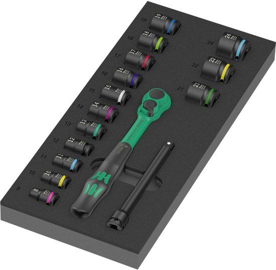 Wera 9724 05150114001 Dopsleutelinzetset 3/8 16-delig