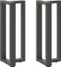 Pieds de table console Bol 2 pièces Forme en T 38x25x(72-73)cm Acier Anthracite