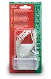 Konstsmide Led-lichtsnoer, 10 paarse diodes, werkt op batterijen, transparante kabel, 2 x AA 1,5 V (excl.) - 1407-453